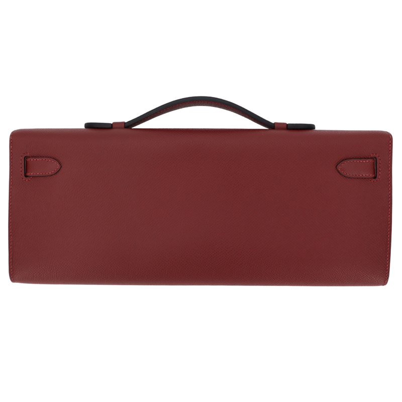 Hermès Kelly Cut Rouge H Epsom Leather Palladium Hardware