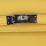 Hermès Kelly II Sellier Mini Jaune Mango Epsom Palladium Hardware