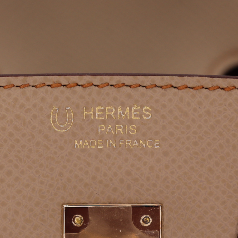 Hermès 25cm Birkin Sellier HSS Trench/Gold Epsom Leather