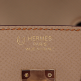 Hermès 25cm Birkin Sellier HSS Trench/Gold Epsom Leather Permabrass Hardware