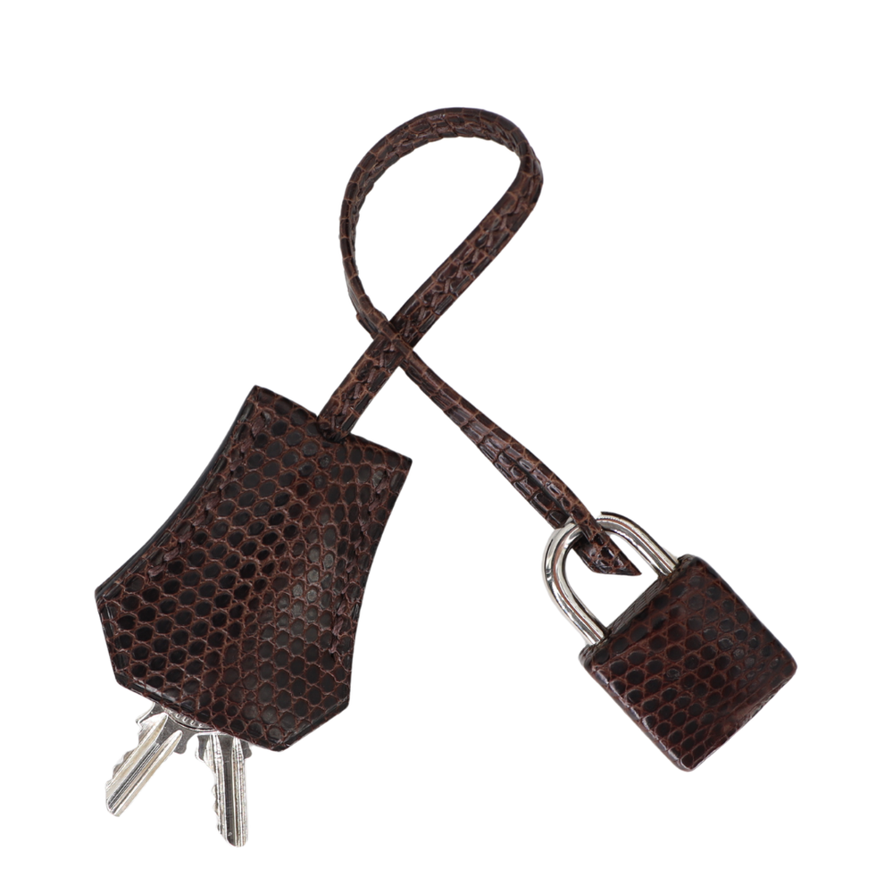 Hermès 25cm Birkin Ebene Lizard Palladium Hardware – Privé Porter