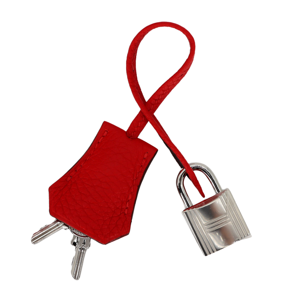 Hermès 25cm Birkin Rouge Radieux Togo Leather Palladium Hardware