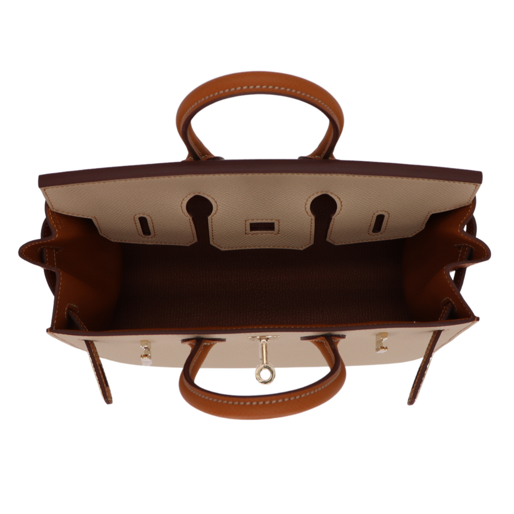 Hermès 25cm Birkin Sellier HSS Trench/Gold Epsom Leather