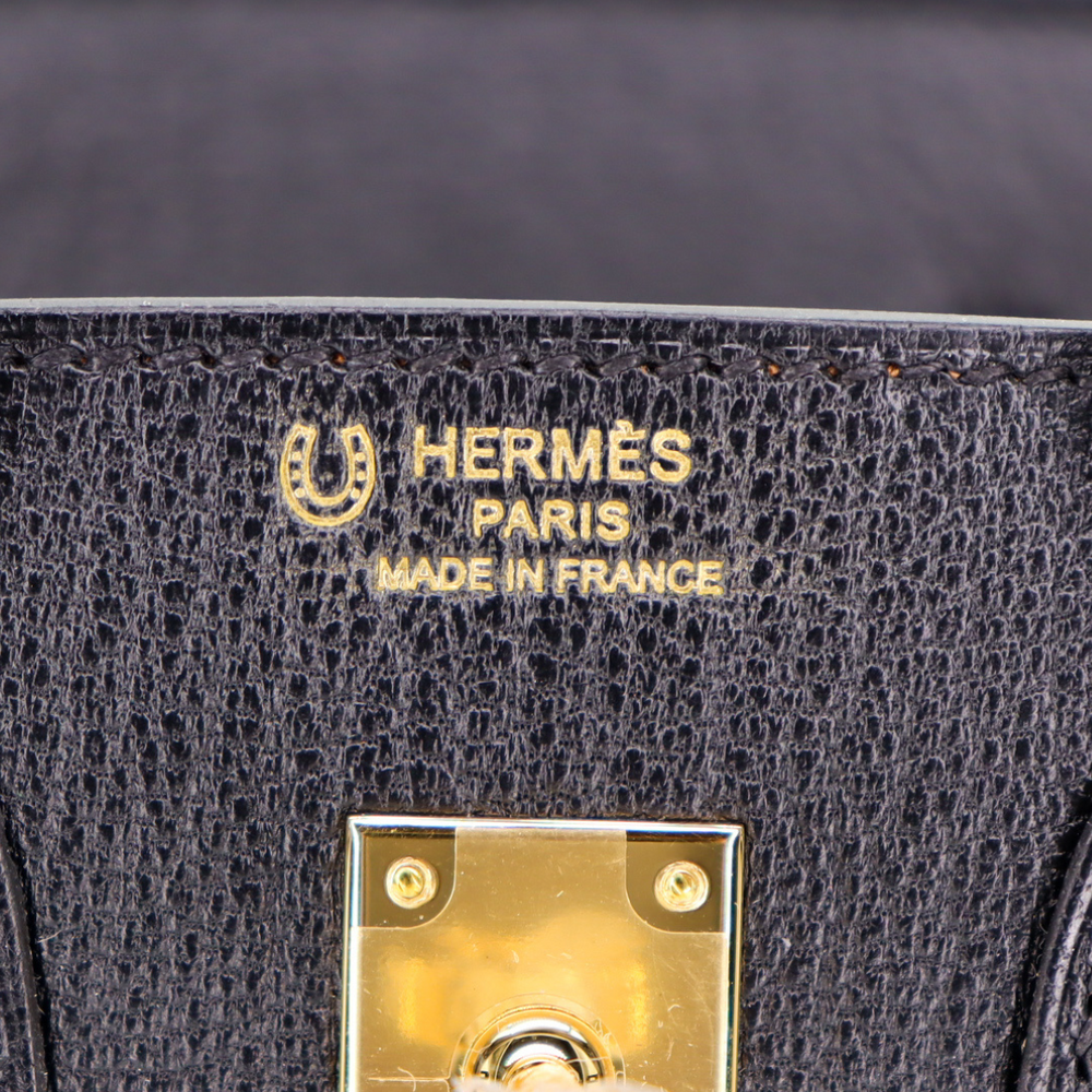 Hermès 25cm Birkin HSS Black/ Gold Chèvre Gold Hardware – Privé Porter