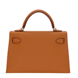 Hermès Kelly II Sellier Mini HSS Gold/Black Epsom Leather Gold Hardware