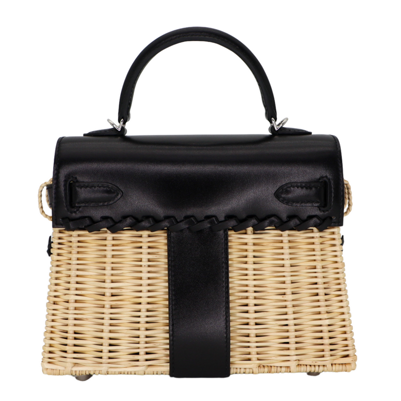 Hermès Kelly Mini Picnic Black Box Calf Leather Palladium Hardware Hermès Kelly Mini Picnic Black Box Calf Leather Palladium Hardware