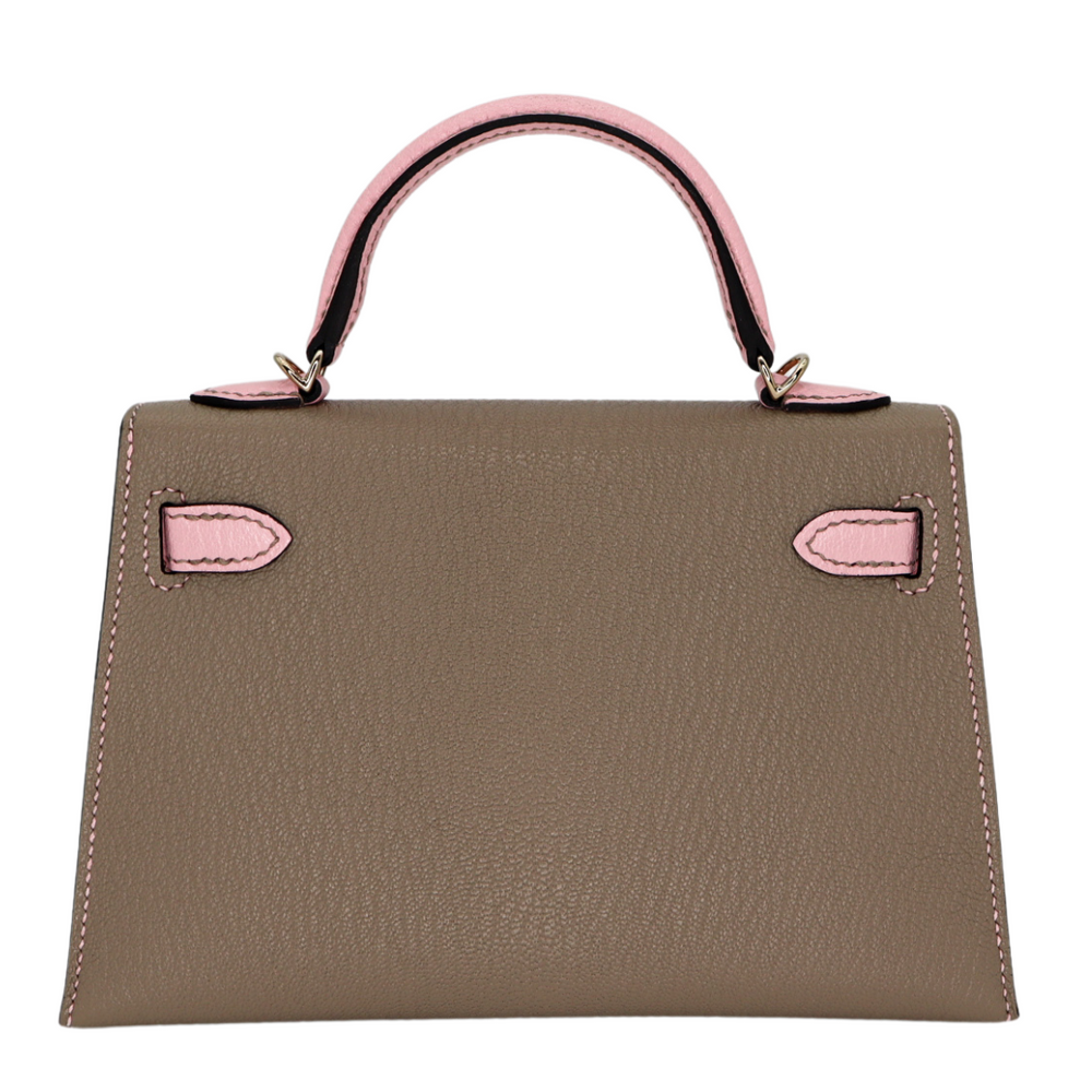 Hermès Kelly II Sellier Mini HSS Rose Sakura/ Nata Chevre Leather