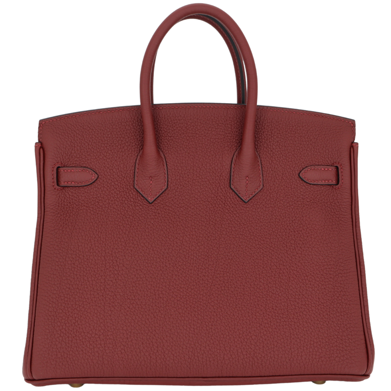 Hermès 25cm Birkin Rouge H Togo Leather Gold Hardware
