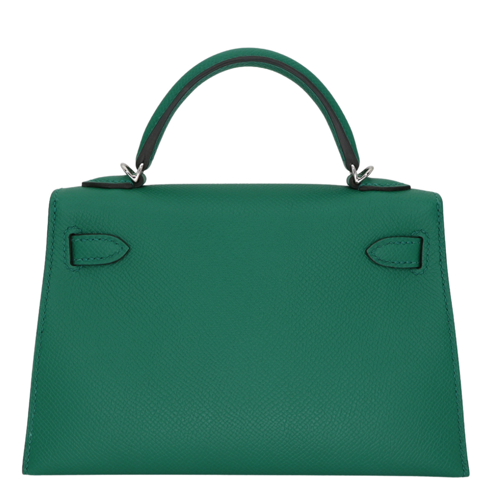 エルメス ケリー　H バングル ダークグリーン Hermès Kelly II Sellier Mini Bubblegum Epsom Palladium Hardware