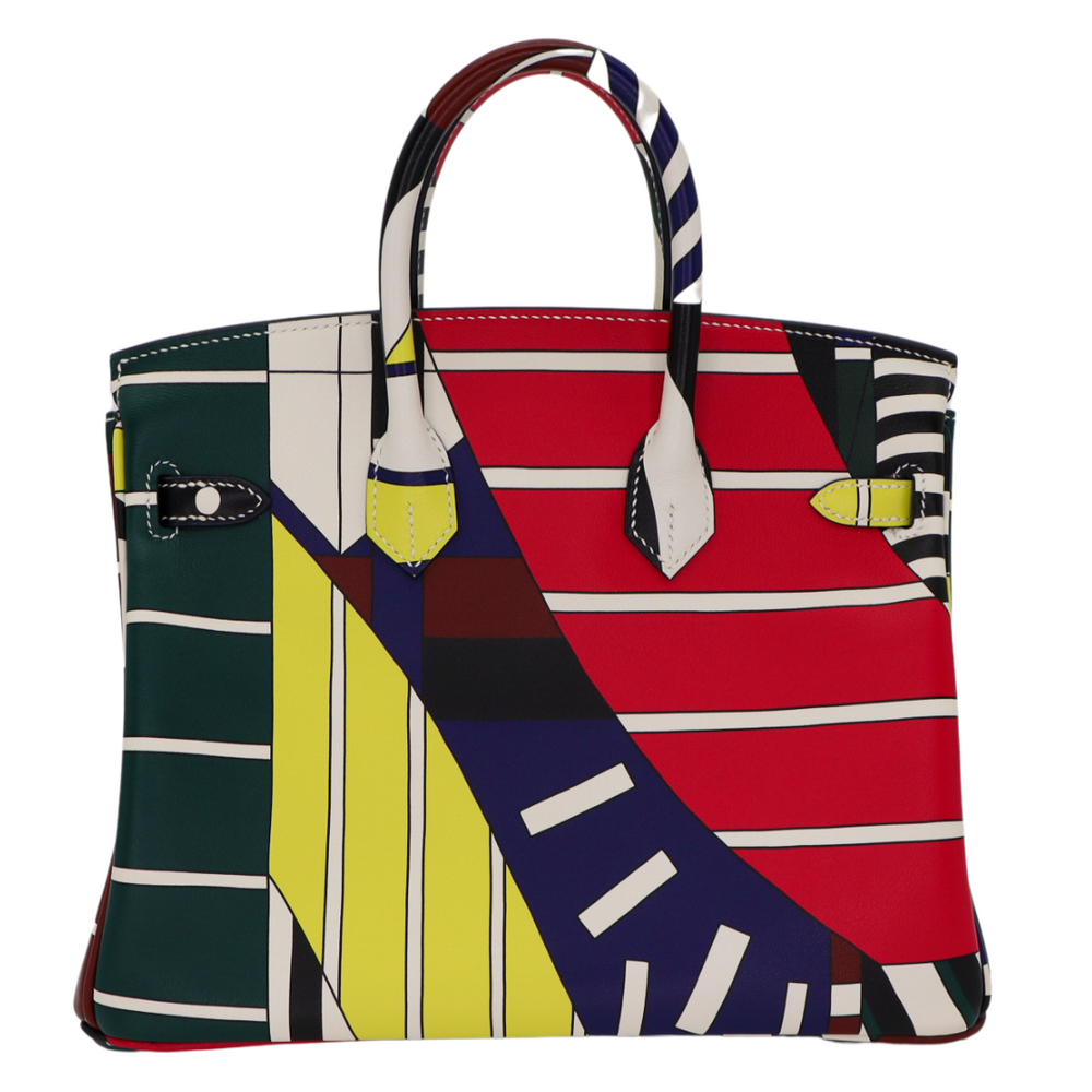 Hermès 25cm Birkin Mushroom Swift Leather Palladium Hardware