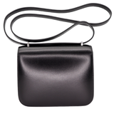 Hermès 18cm Constance Cloute Black Box Calf Palladium Hardware