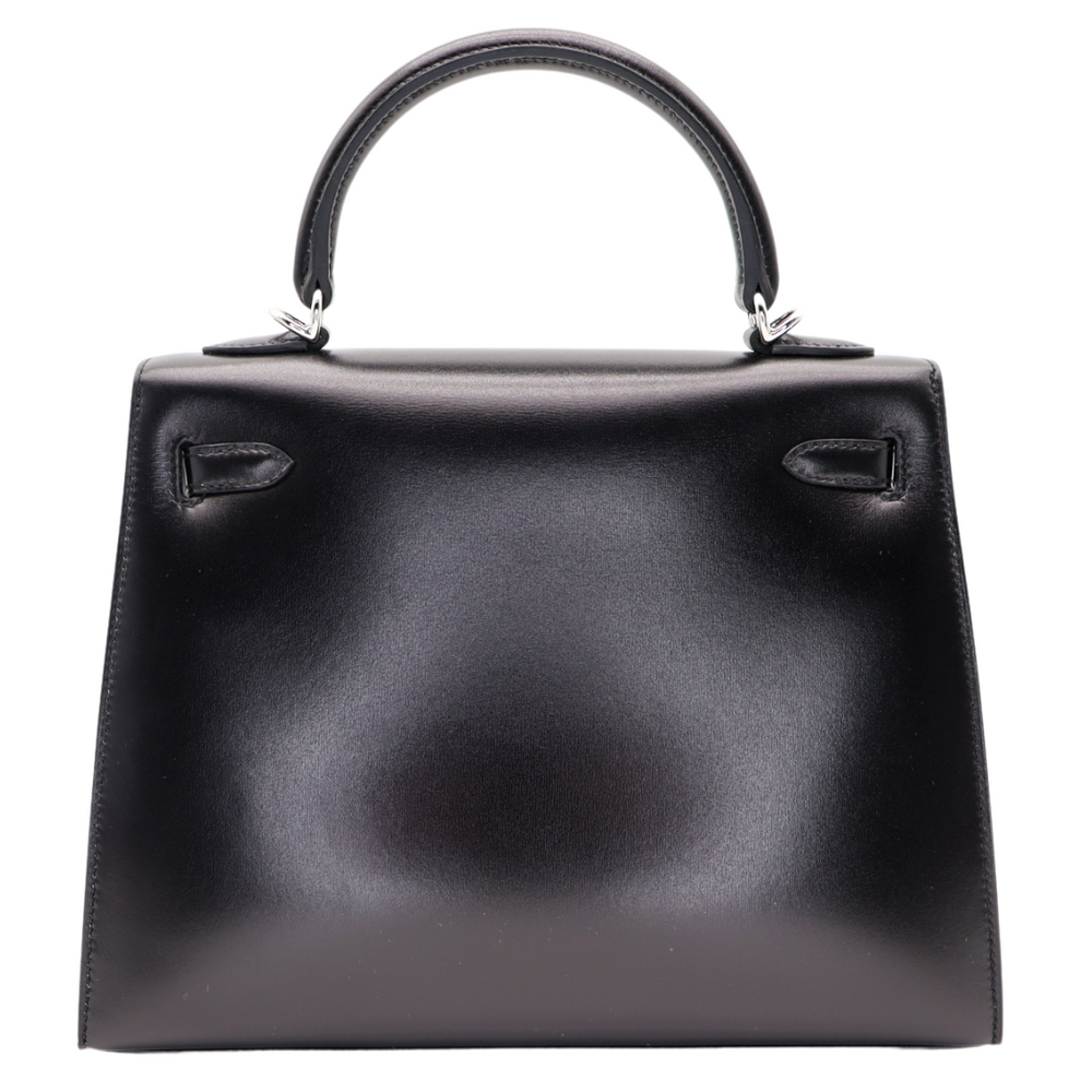 Hermès 25cm Kelly Sellier Black Box Calf Leather Gold Hardware Hermès 25cm Kelly Sellier Black Box Calf Leather Gold Hardware