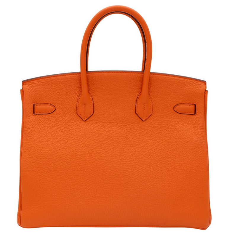 Hermès 35cm Birkin Orange Togo Leather Gold Hardware