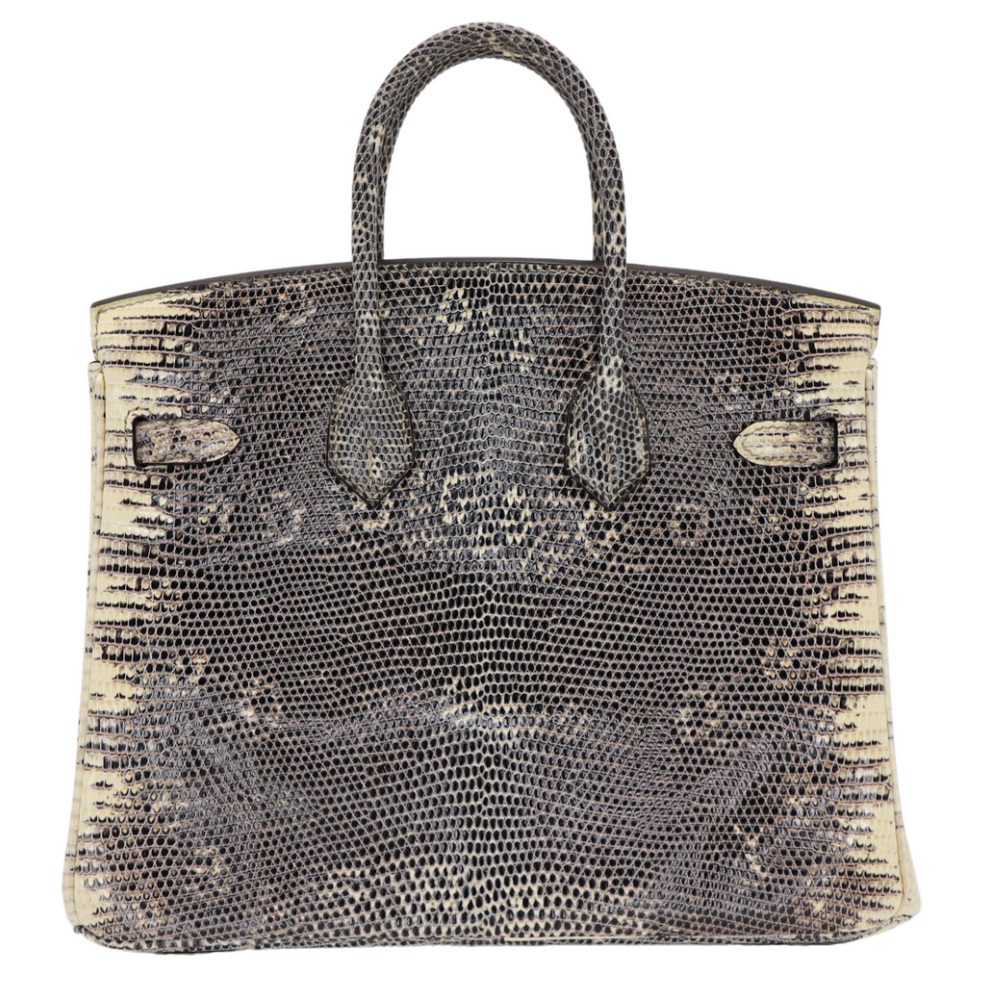 Hermès 25cm Birkin Ombre Lizard Palladium Hardware – Privé Porter