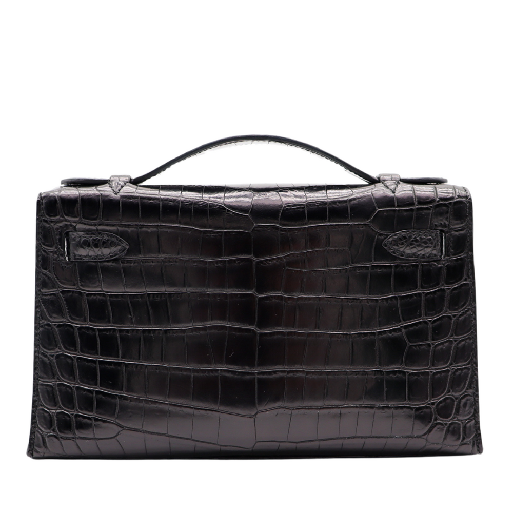 Hermès Kelly Pochette Vanille Matte Alligator Gold Hardware Hermès Kelly Pochette Vanille Matte Alligator Gold Hardware