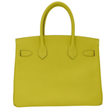 Hermès 30cm Birkin Lime Epsom Leather Gold Hardware