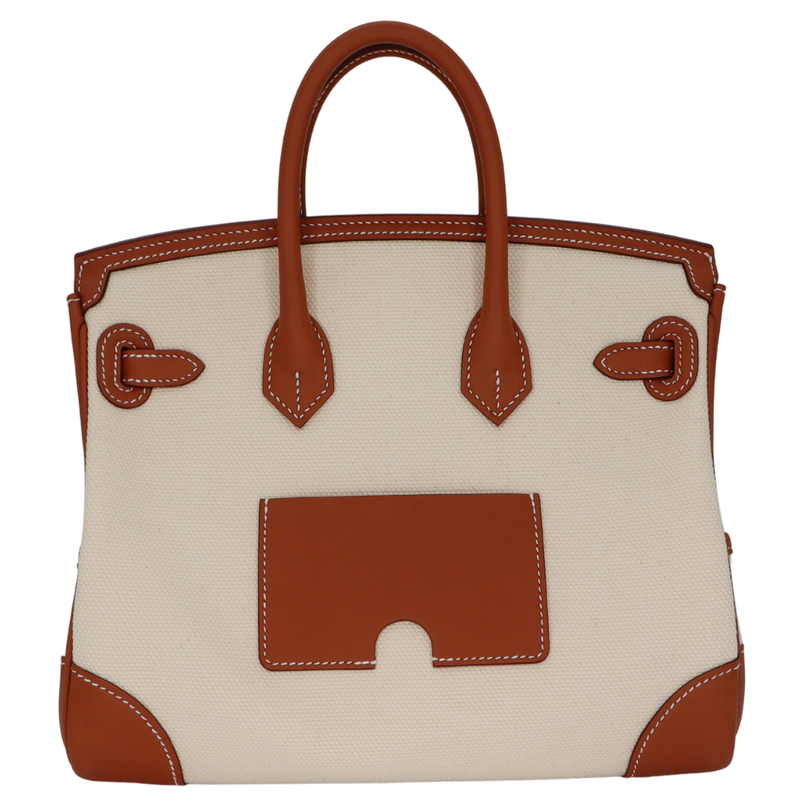 Hermes SAINT LOUIS 虎 新品未使用 Hermès 25cm Birkin Cargo Vanille/Gold Canvas/Swift Leather
