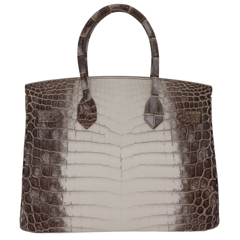 Hermès 30cm Birkin Blanc Himalaya Matte Niloticus Crocodile