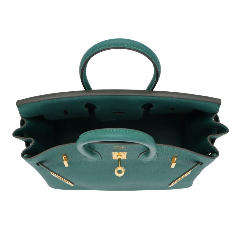 Hermès 25cm Birkin Malachite Togo Leather Gold Hardware