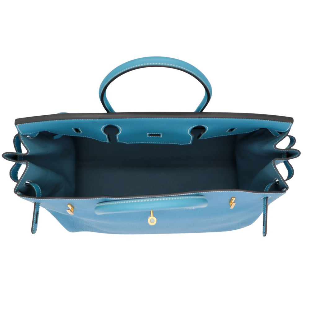 Hermès 40cm Birkin Bleu Jean Togo Leather Gold Hardware – Privé Porter