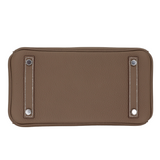 Hermès 25cm Birkin Etoupe Togo Leather Brushed Palladium Hardware