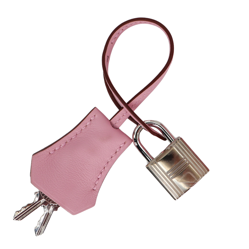 Hermès 25cm Birkin Mauve Sylvestre Swift Leather Palladium