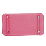 Hermès 25cm Birkin Bubblegum Ostrich Palladium Hardware