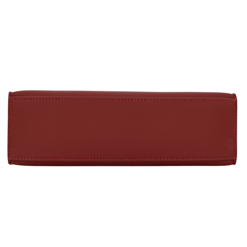 Hermès Kelly Pochette Rouge H Swift Leather Gold Hardware
