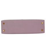Hermès Mini Kelly II HSS Mauve Pale/Craie Epsom Gold Hardware