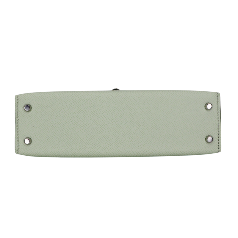Hermès Kelly II Sellier Mini Vert Fizz Epsom Palladium Hardware