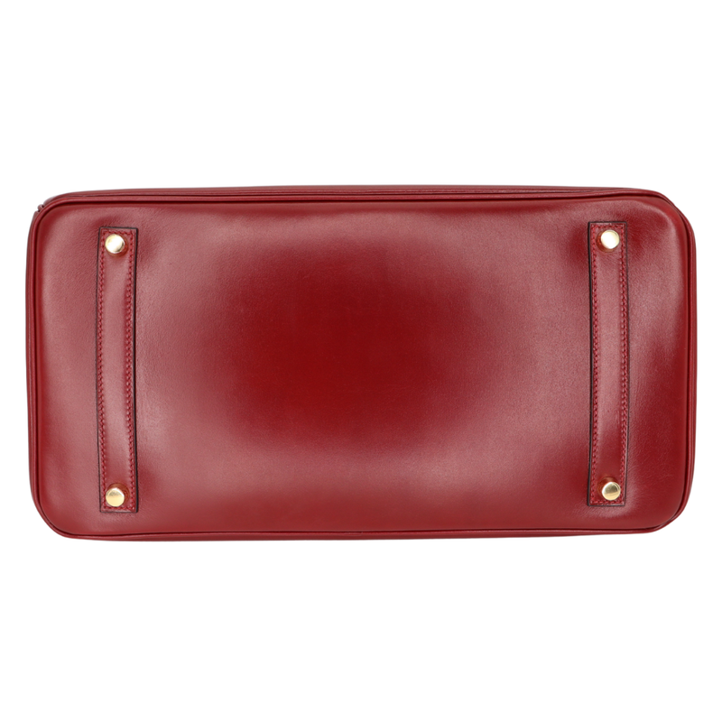 Hermès 35cm Birkin Rouge H Box Calf Leather Gold Hardware