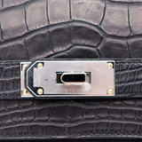 Hermès Hac a Dos PM Backpack Black Matte Alligator Palladium Hardware