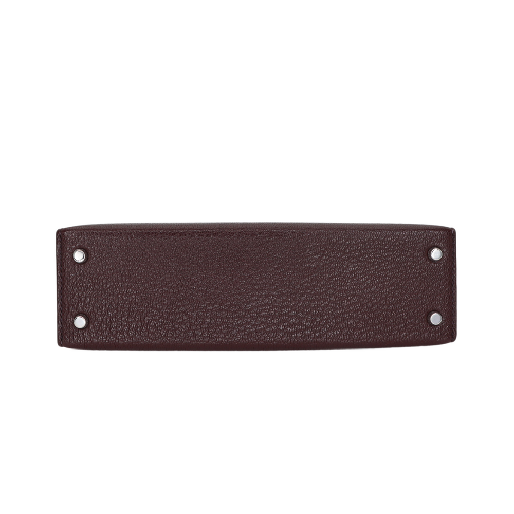 Hermès Kelly II Sellier Mini Rouge Sellier Chèvre Leather