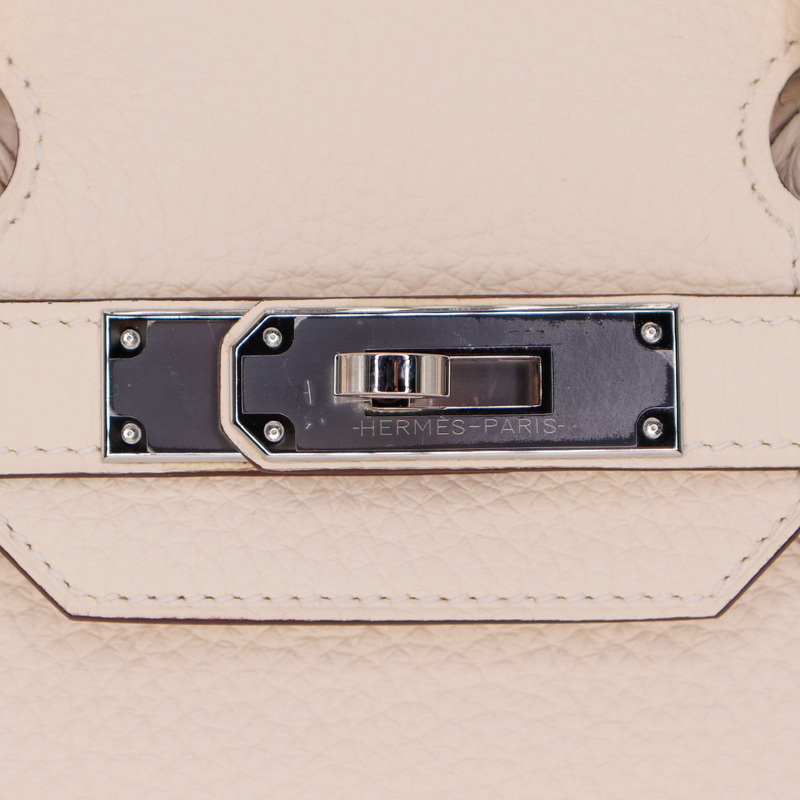 Hermès 30cm Birkin Nata Clemence Leather Palladium Hardware