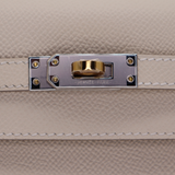 Hermès 25cm Kelly Sellier Craie Epsom Leather Electrum Hardware