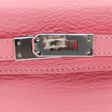 Hermès Kelly II Sellier Mini Verso Rose Confetti/Orange Chevre Leather Palladium Hardware