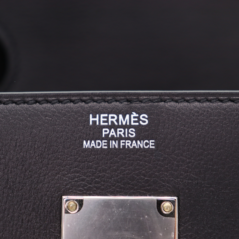 Hermès 40cm HAC Black Toile/Swift Leather Palladium Hardware Hermès 40cm HAC Black Toile/Swift Leather Palladium Hardware