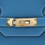 Hermès 35cm Birkin Bleu Jean Togo Leather Gold Hardware