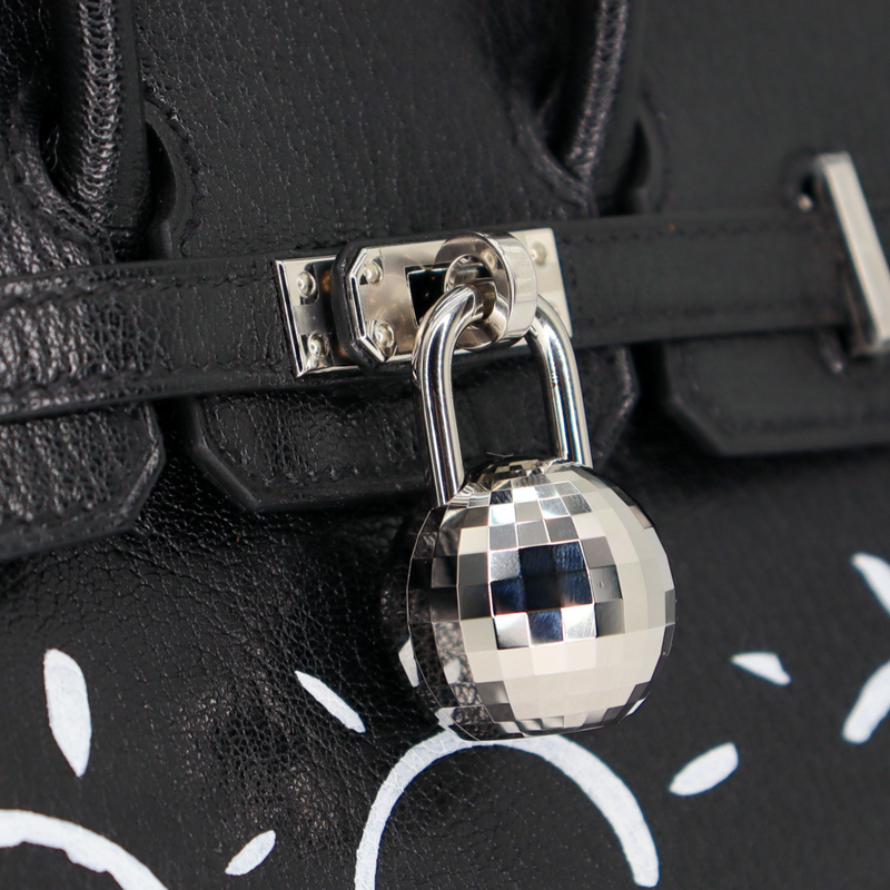 Hermès 20cm Birkin Sellier Disco Chèvre Leather Palladium Hardware