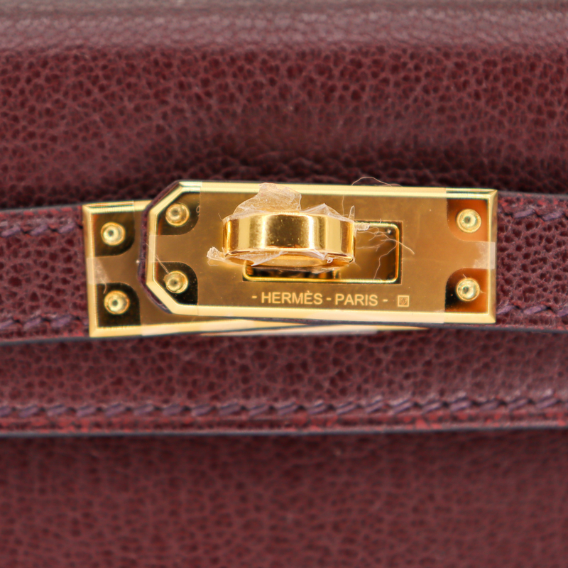 Hermès Kelly II Sellier Mini Rouge Sellier Chèvre Leather Gold Hardware