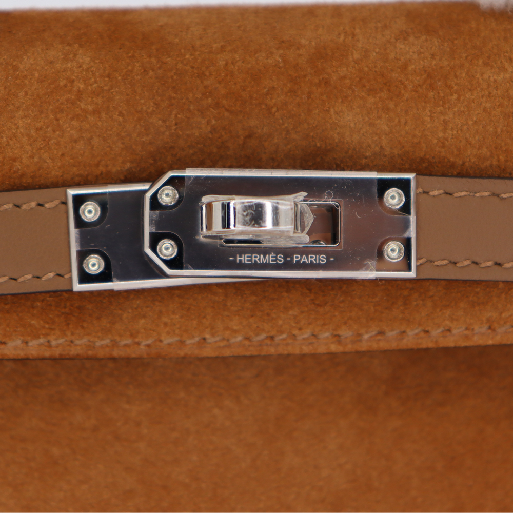 Hermès Kelly II Sellier Mini Beton Matte Alligator Gold Hardware