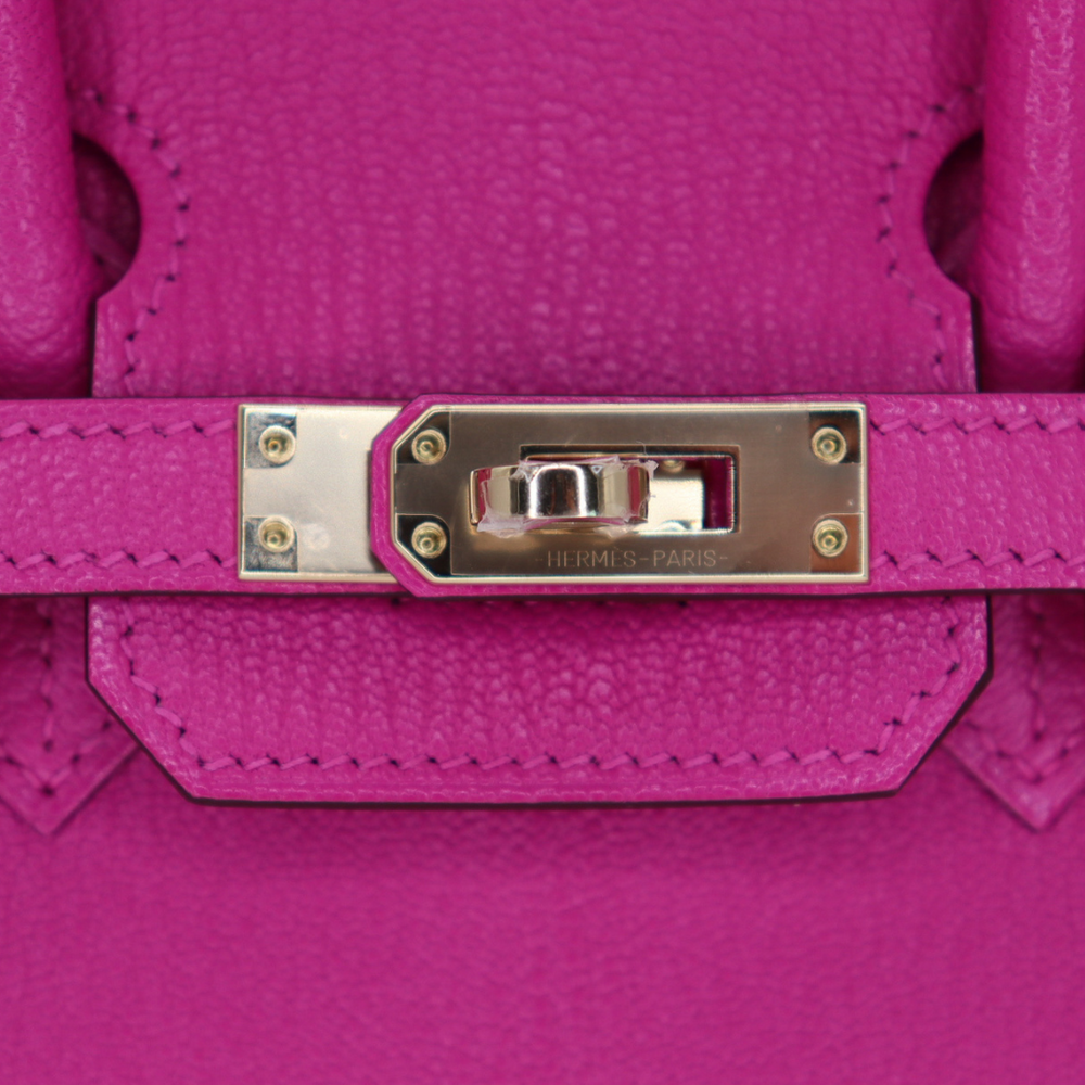 Hermès 25cm Birkin HSS Rose Magnolia/Gris Perle Chèvre Leather