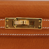 Hermès Mini Kelly II Sellier Toffee Porc Leather Gold Hardware