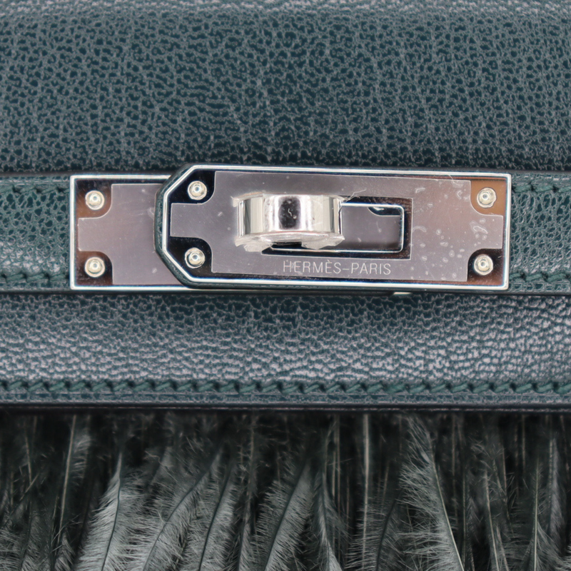 Hermès Kelly Elan Foile's Vert Cypress/Vert Mangrove Chèvre