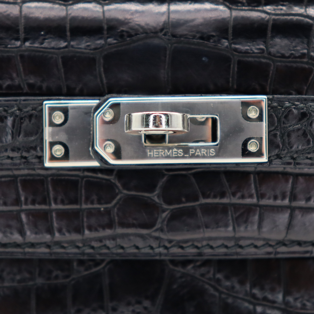 Hermès Kelly Pochette Vanille Matte Alligator Gold Hardware