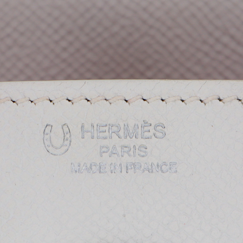 Hermès 25cm Birkin HSS White/Bubblegum Epsom Leather Pallladium Hardware