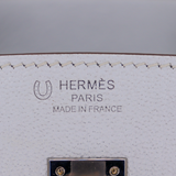 Hermès 25cm Birkin HSS Bleu Brume Chèvre Leather Palladium Hardware