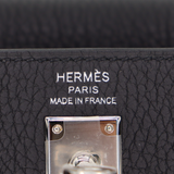 Hermès 25cm Kelly Retourne Black Togo Leather Palladium Hardware