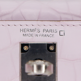 Hermès Kelly II Sellier Mini Mauve Pale Matte Boreal Alligator Palladium Hardware