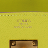 Hermès 30cm Birkin Lime Epsom Leather Gold Hardware